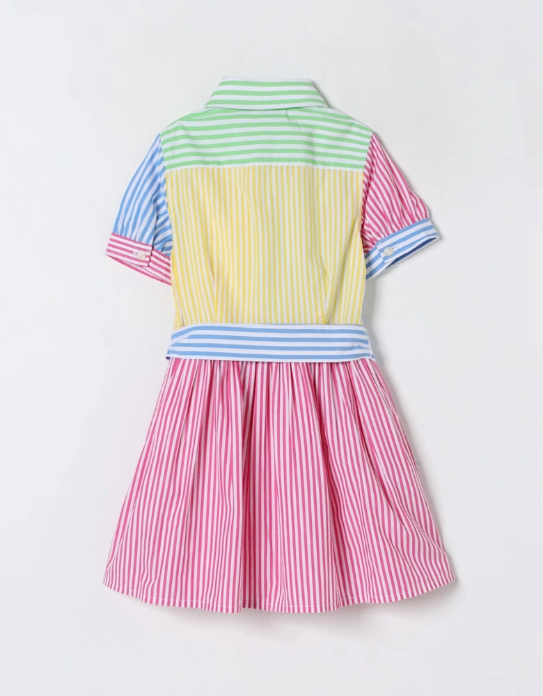 Striped Cotton Dress with Belt