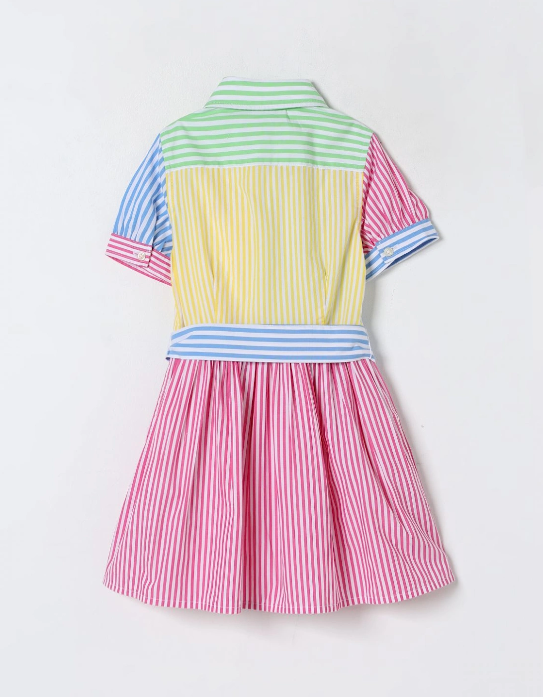 Striped Cotton Dress with Belt