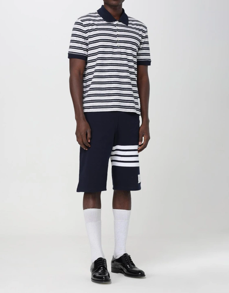 Striped Short Sleeve Polo Shirt