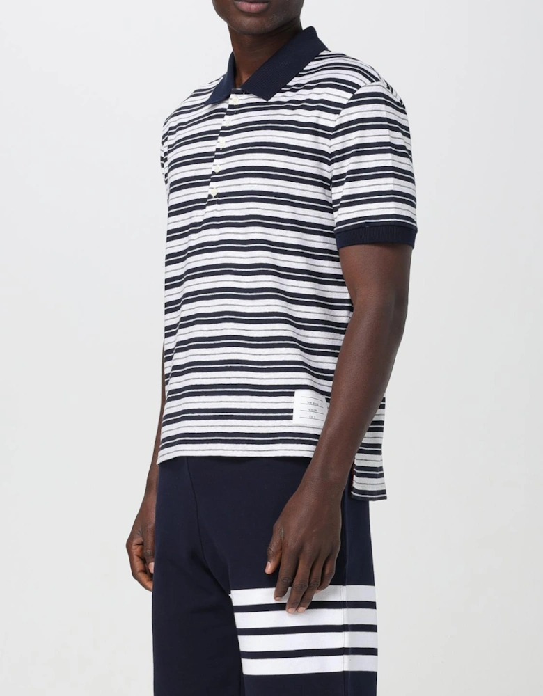 Striped Short Sleeve Polo Shirt
