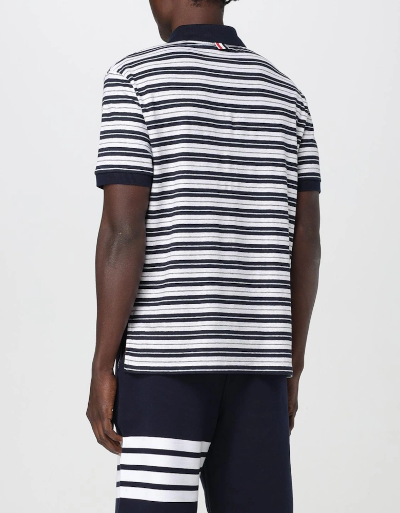 Striped Short Sleeve Polo Shirt
