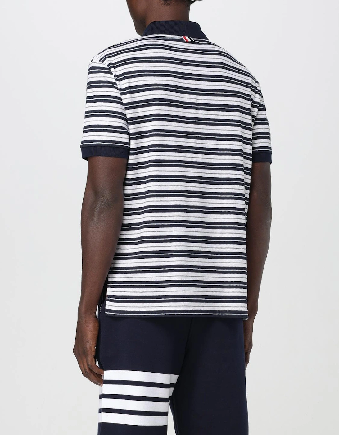 Striped Short Sleeve Polo Shirt