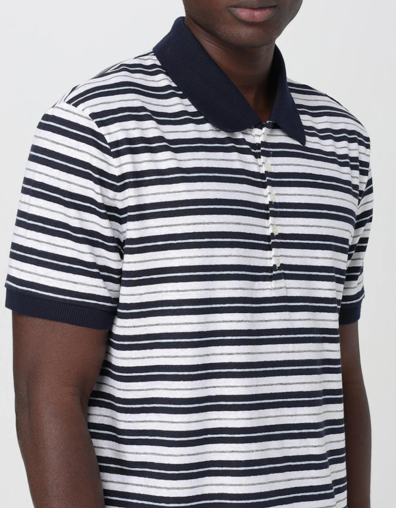 Striped Short Sleeve Polo Shirt