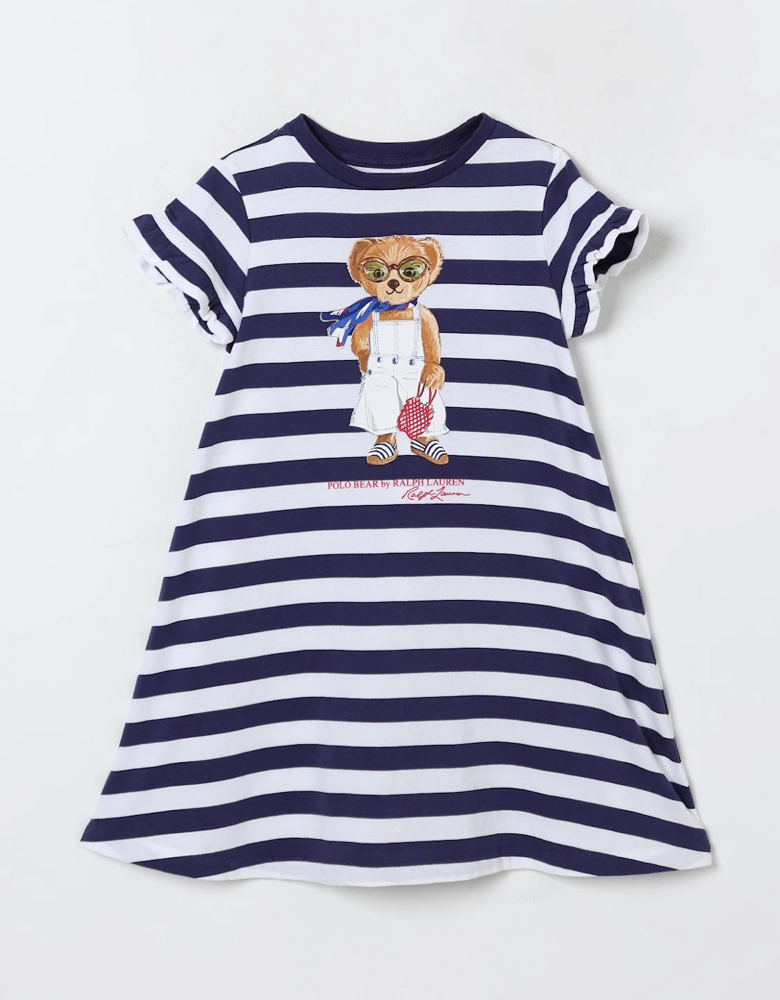 Polo Bear Graphic Stripe Dress, 3 of 2