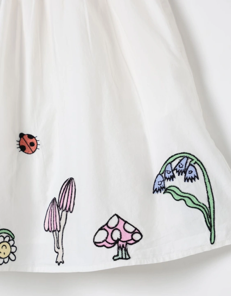 Kids Organic Cotton Dress Fairy Tale Print