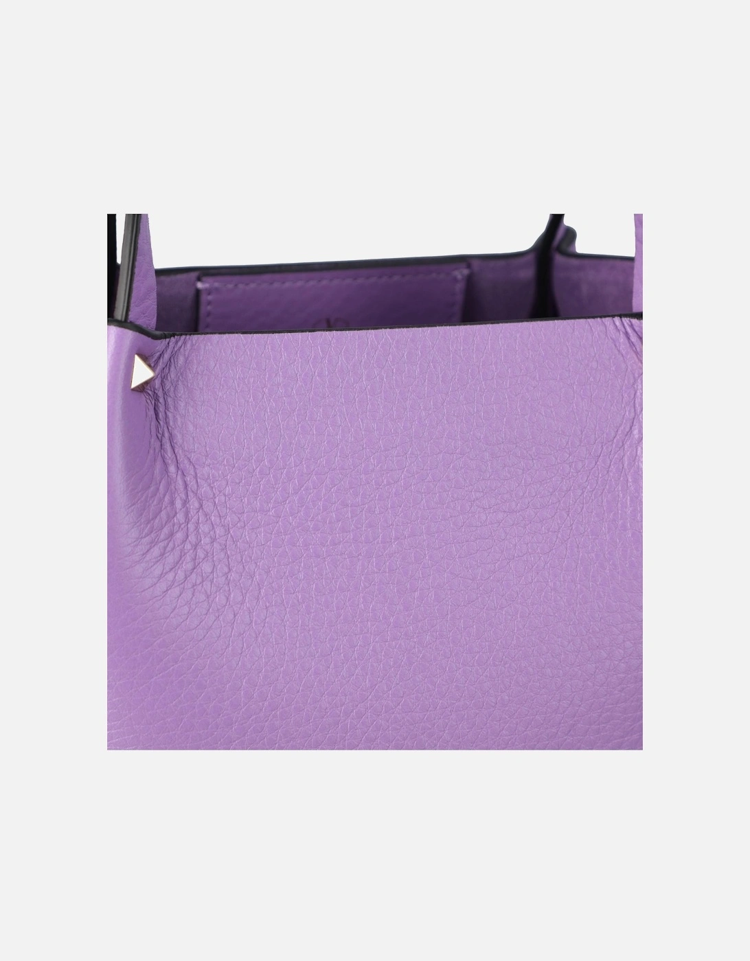 Rockstud-Embellished Calf Leather Tote Bag