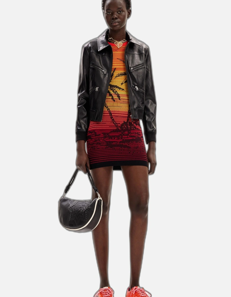 Sunset Palms T-Shirt Dress