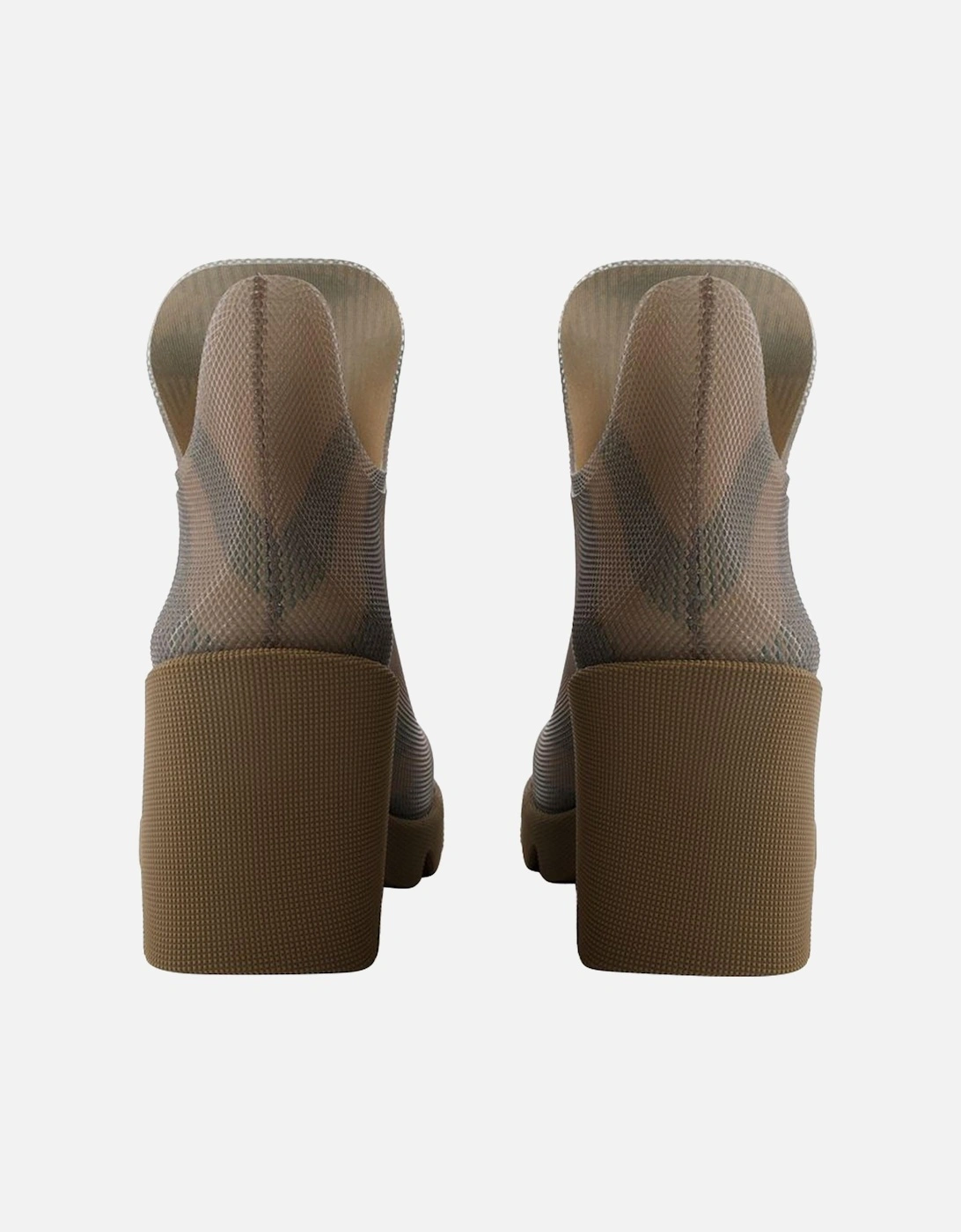 Check Pattern Rubber Boots