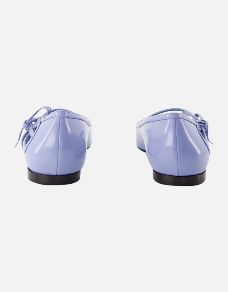 Dolce&Gabbana Leather Ballerinas in Blue