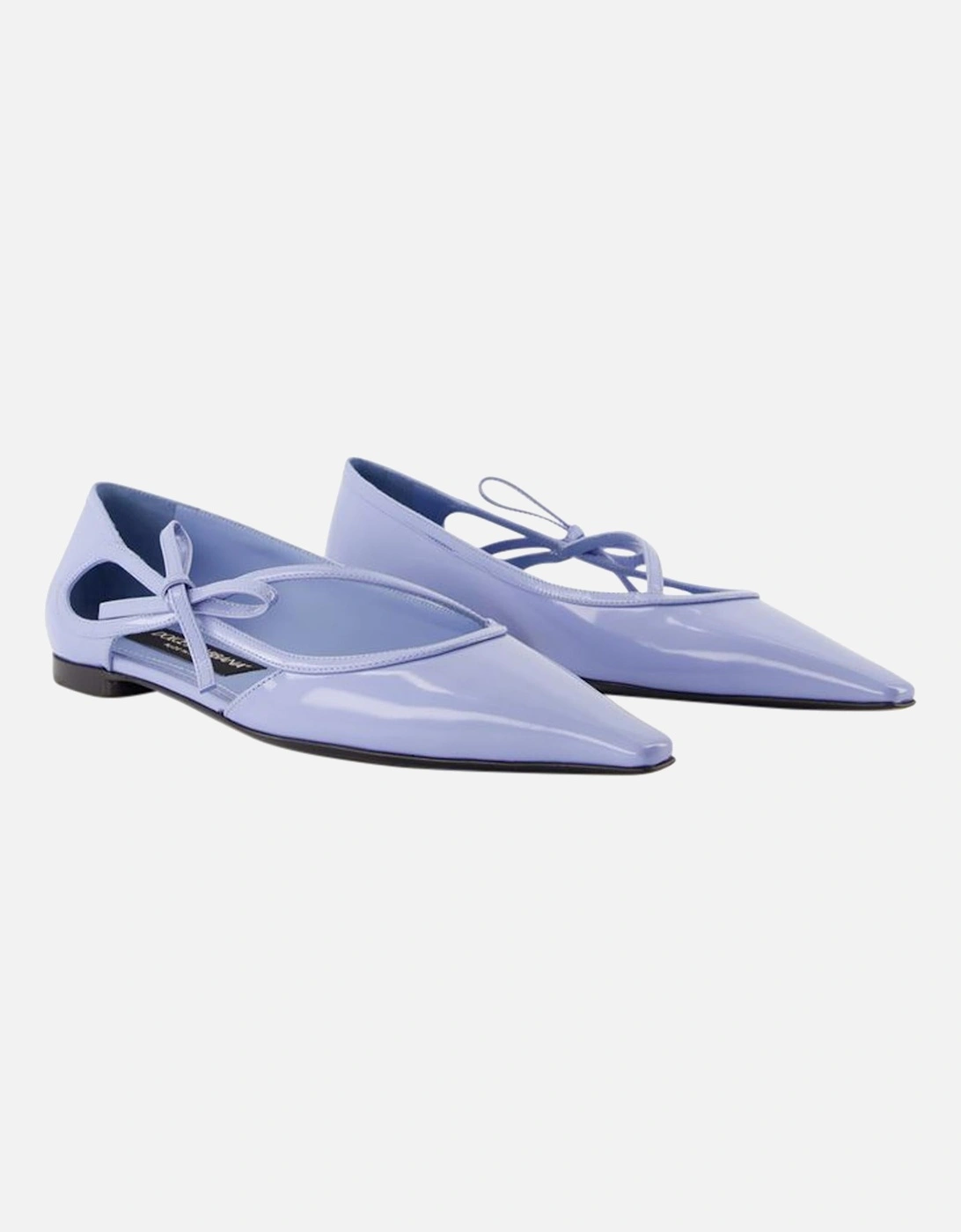 Dolce&Gabbana Leather Ballerinas in Blue