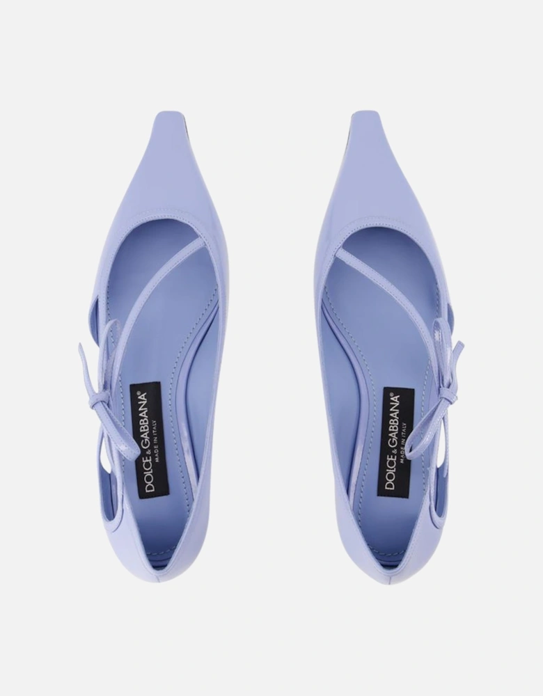 Dolce&Gabbana Leather Ballerinas in Blue