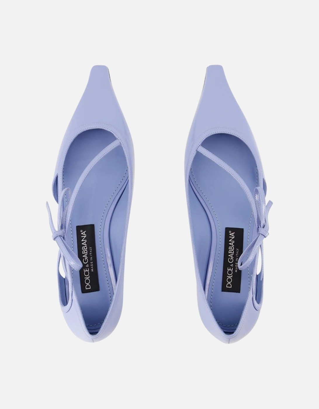 Dolce&Gabbana Leather Ballerinas in Blue
