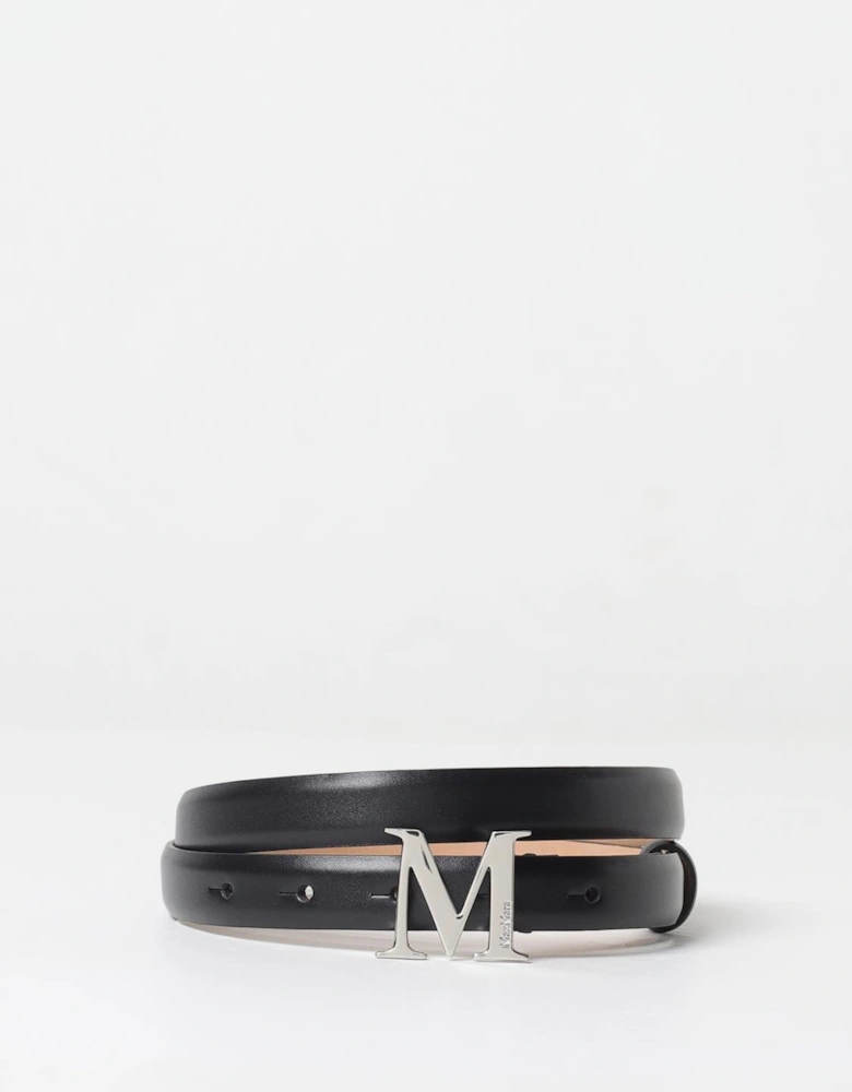 Leather Belt with Metal Buckle