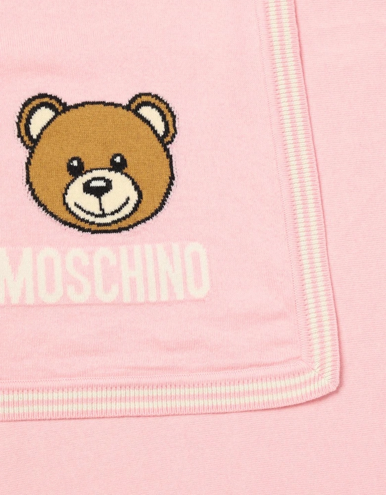 Teddy Bear Knitted Baby Blanket