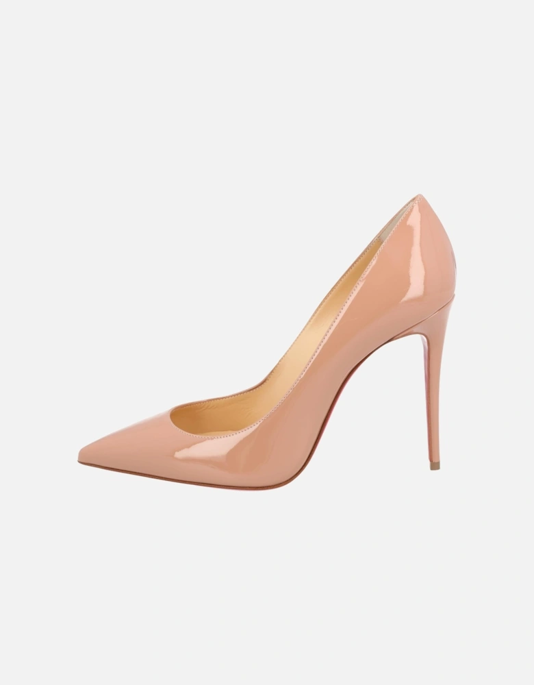 Iconic Pointed Beige Pump with 100mm Heel