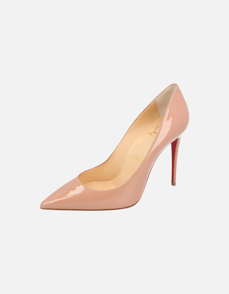 Iconic Pointed Beige Pump with 100mm Heel