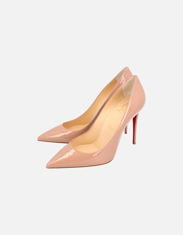 Iconic Pointed Beige Pump with 100mm Heel