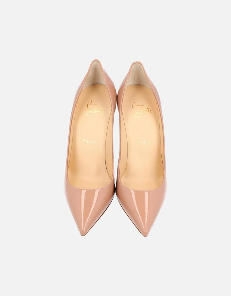 Iconic Pointed Beige Pump with 100mm Heel