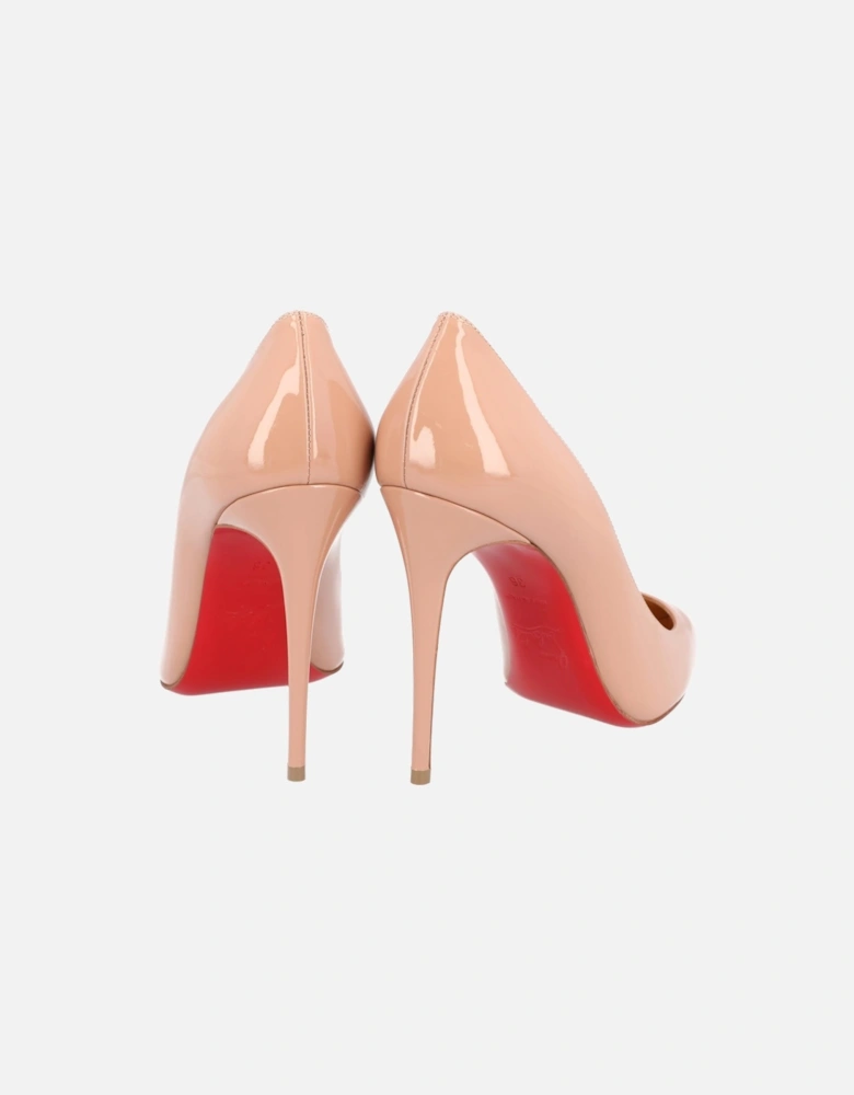 Iconic Pointed Beige Pump with 100mm Heel