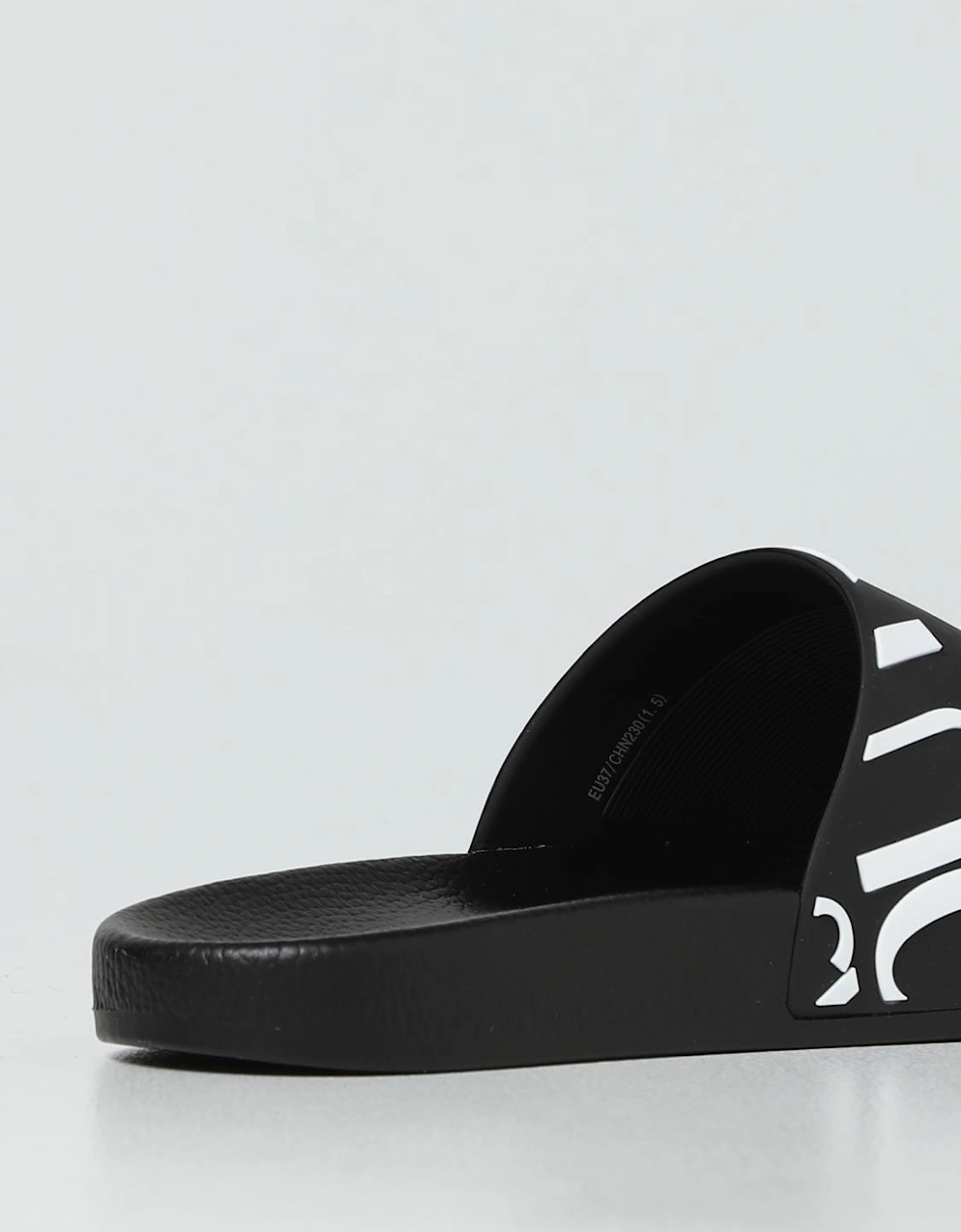Logo Print Slide Sandals