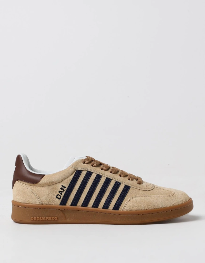 Fashionable Suede Upper Low-Top Sneakers with Lace-Up Closure