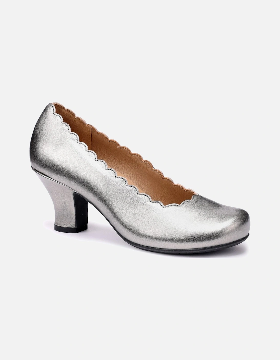 Hotter Women's Jive Womens Court Shoes - Silver - Size: 7