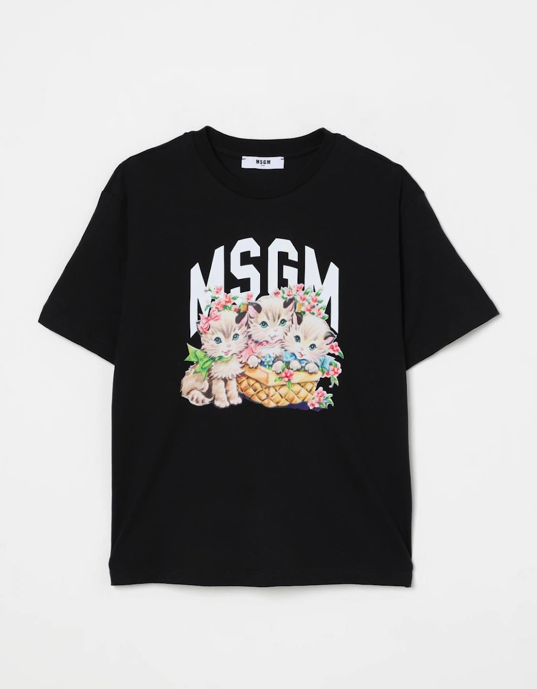 Kids Kittens Basket Graphic Tee