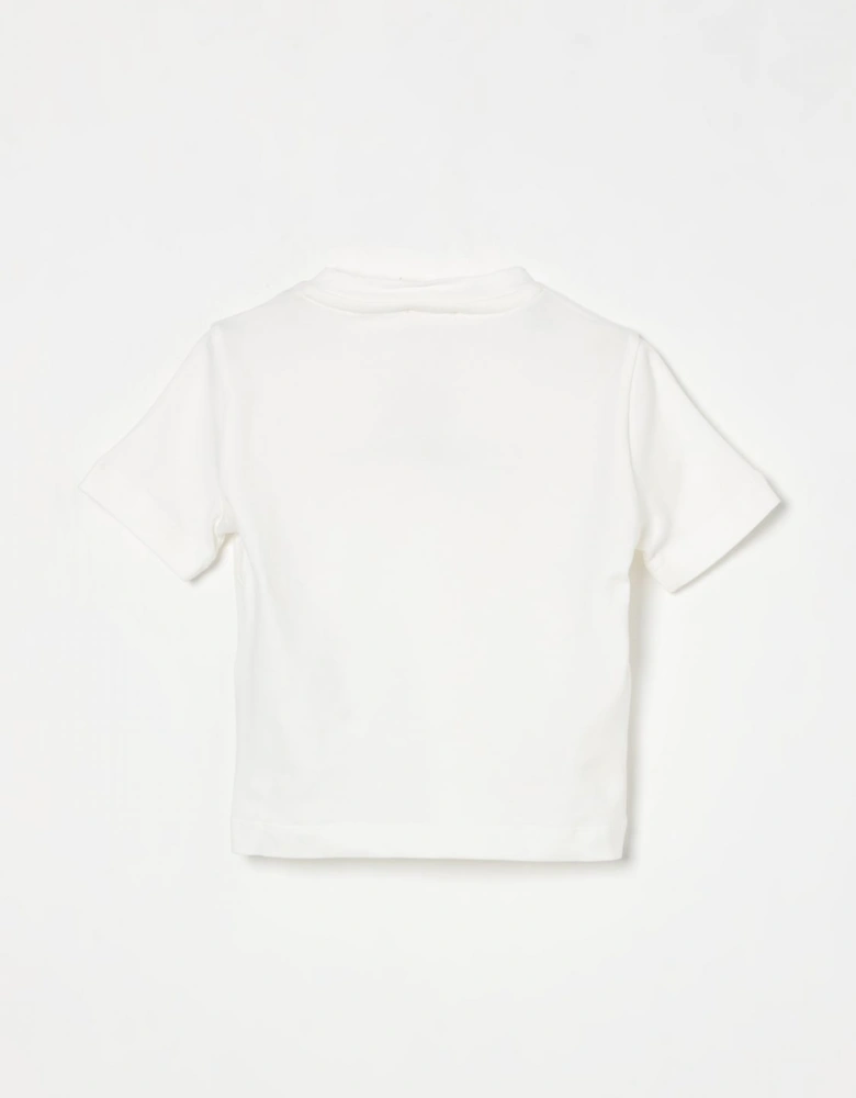 Girls Short Sleeve Embroidered Tee