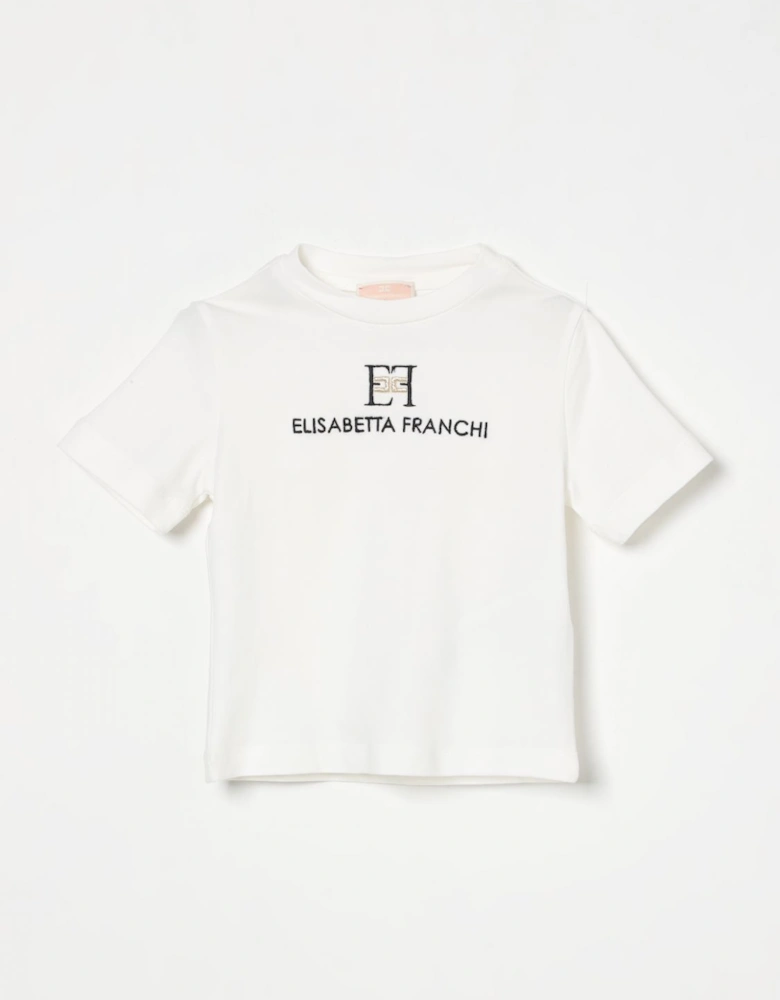 Girls Short Sleeve Embroidered Tee