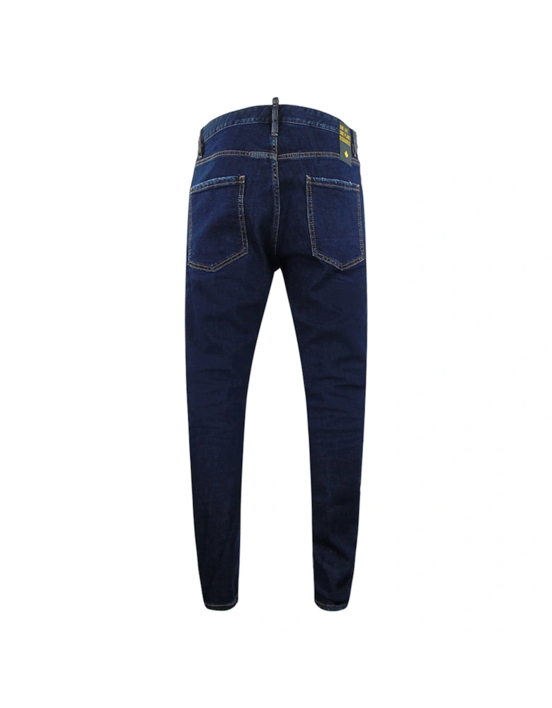Relax Long Crotch Jean Dark Blue Denim Pants