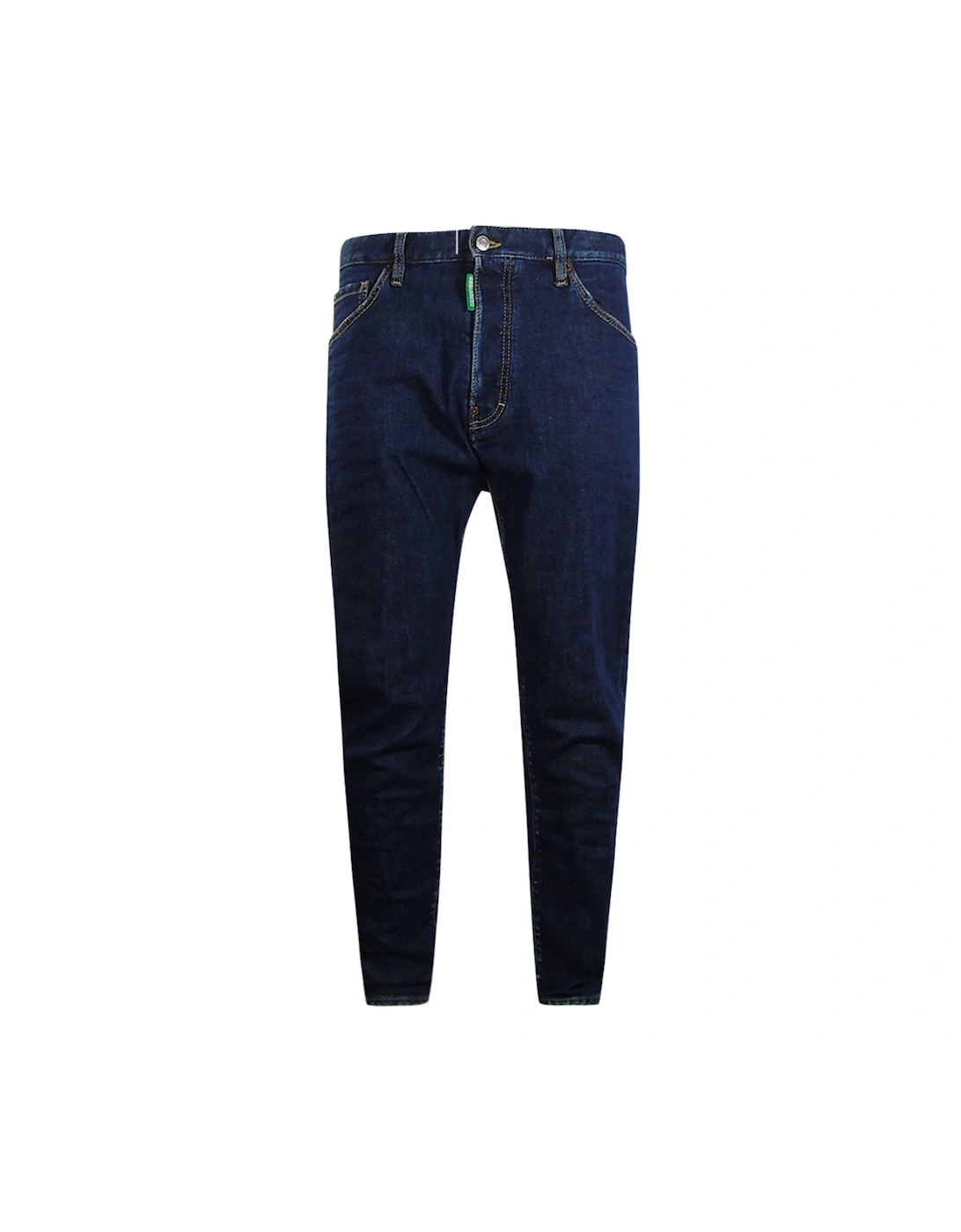 Relax Long Crotch Jean Dark Blue Denim Pants, 3 of 2