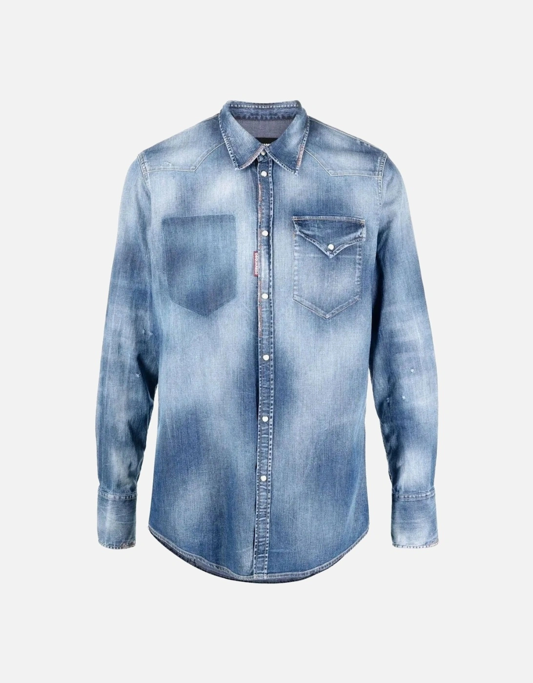 Classic Western Shirt Blue Denim Shirt, 3 of 2