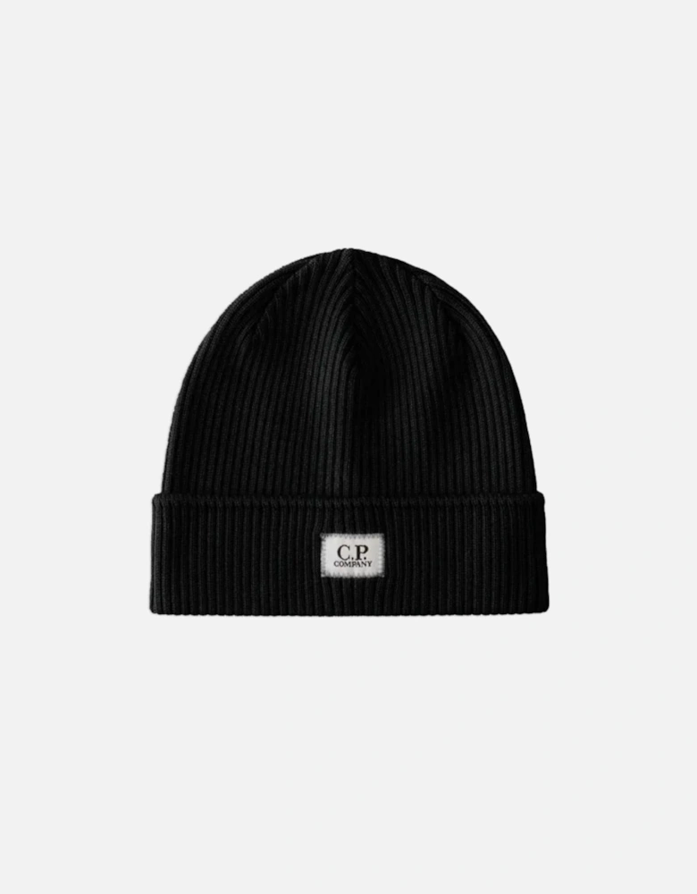 C.P. COMPANY BOYS BLACK HAT. CNX009