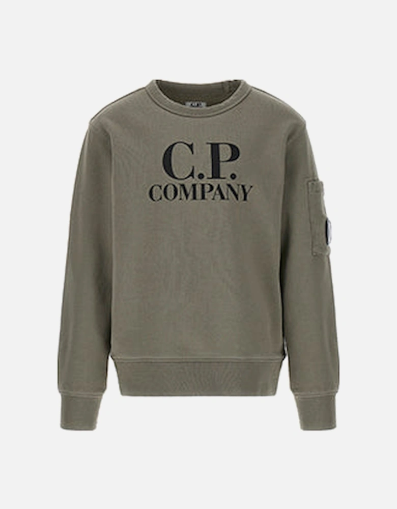 C.P.COMPANY BOYS GREY SWEATSHIRT CUF019