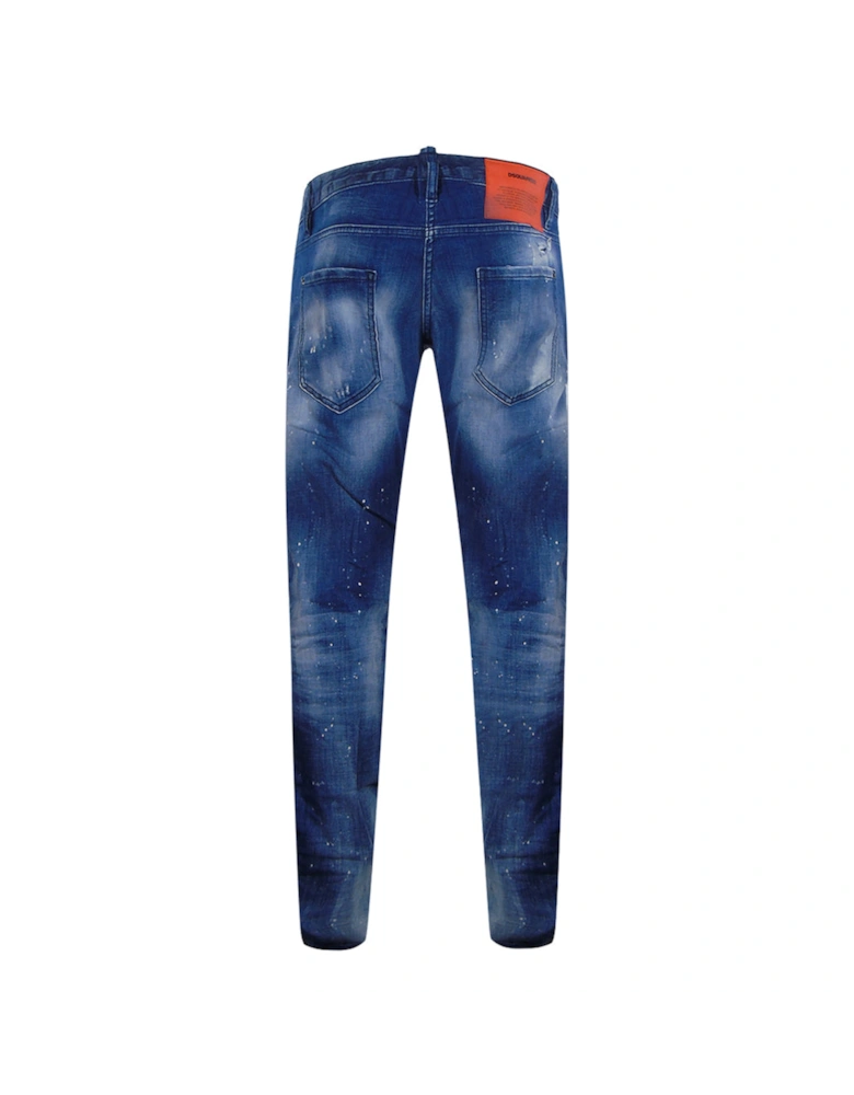 Sexy Twist Jean Blue Splatter Jeans