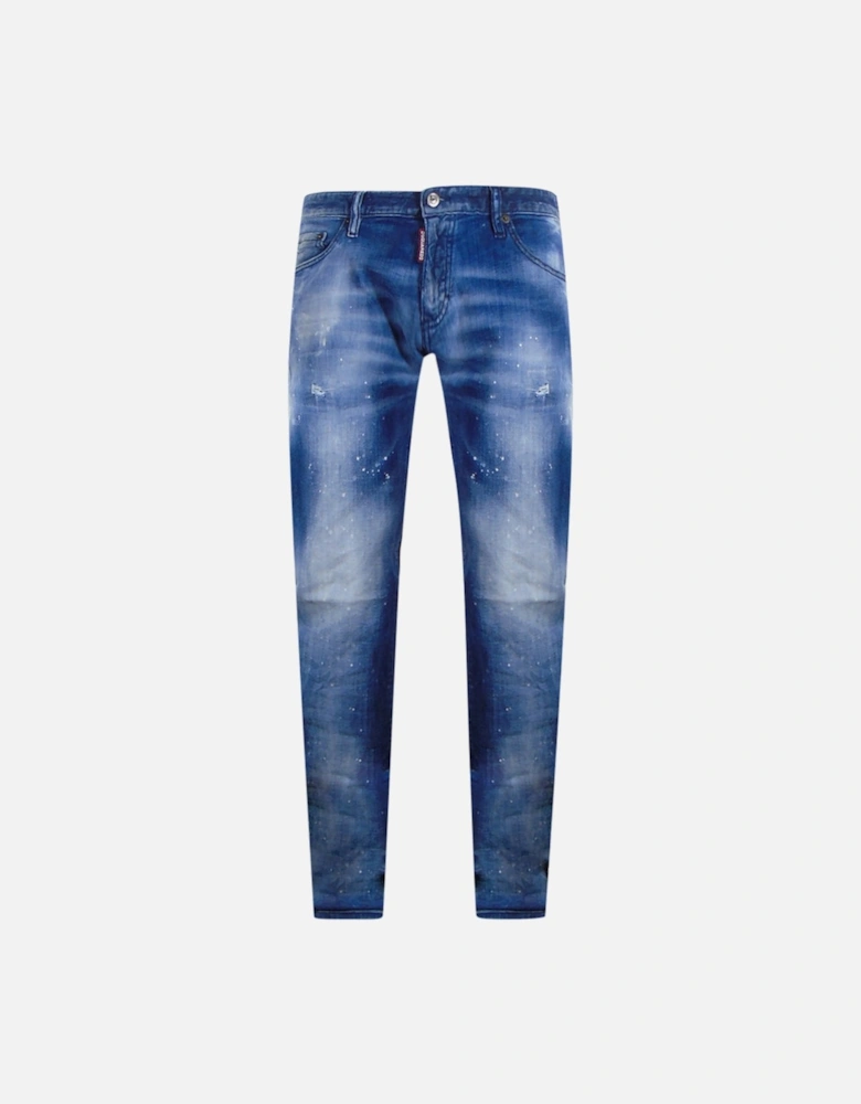 Sexy Twist Jean Blue Splatter Jeans