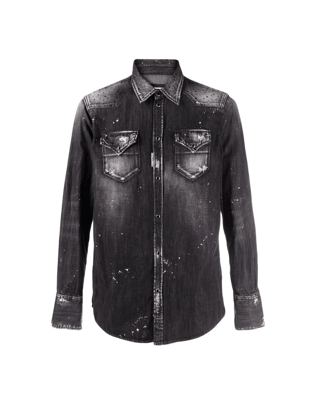 Classic Western Shirt Black Denim Shirt, 3 of 2