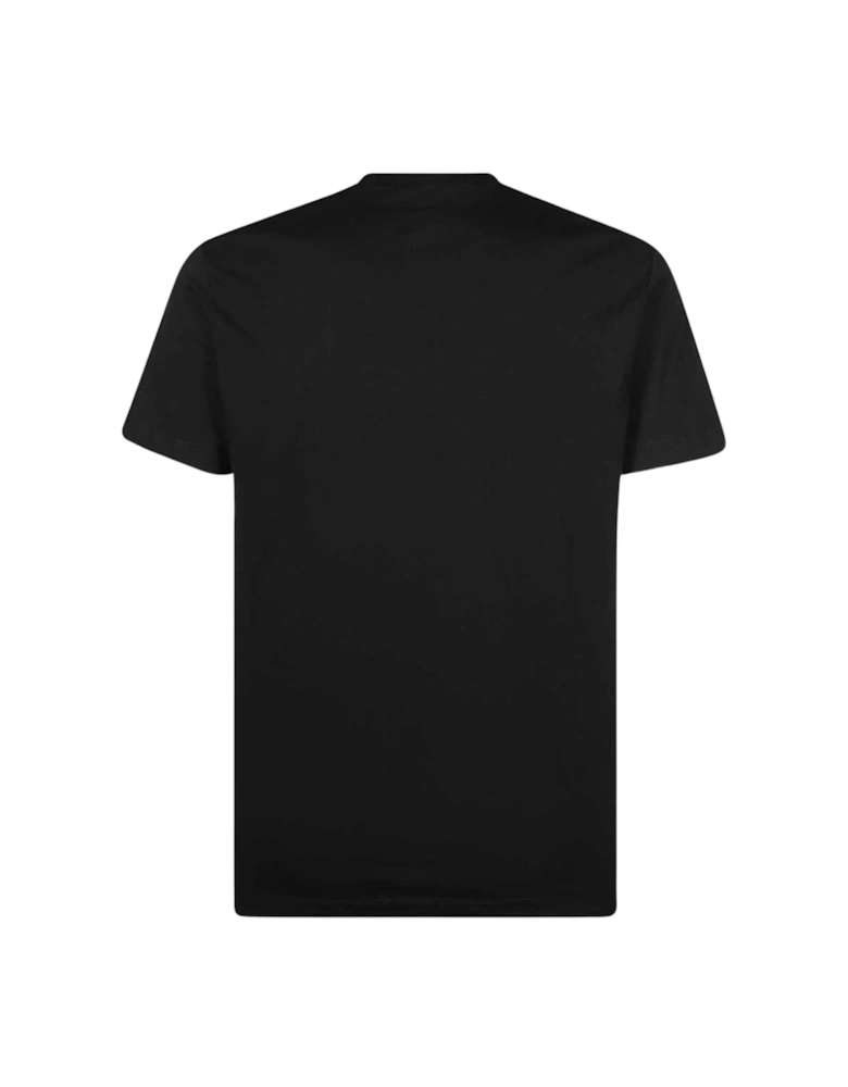 Cool Fit Logo Around Collar Black T-Shirt