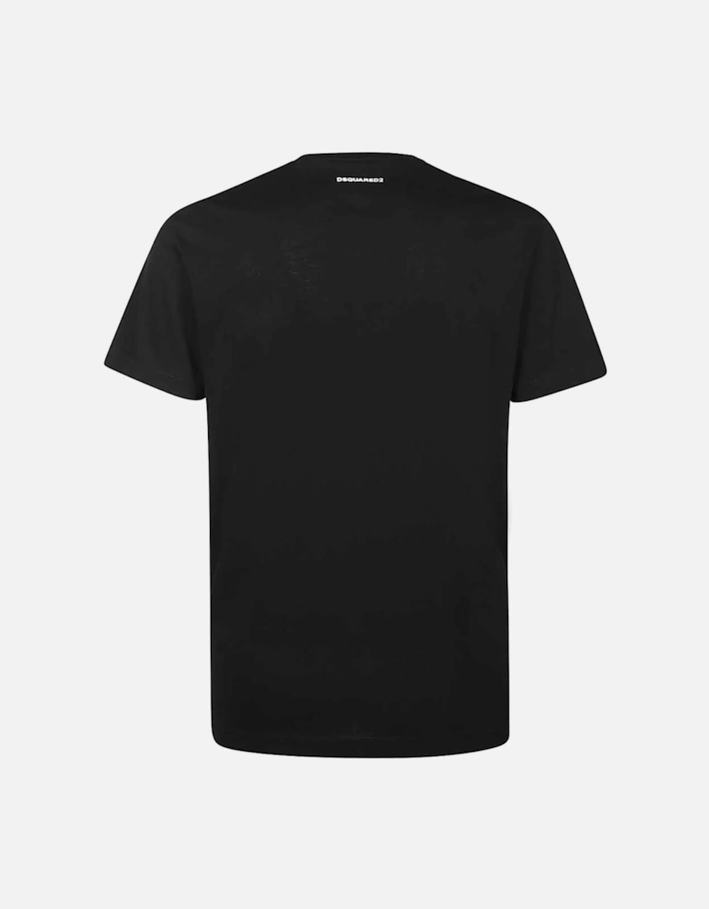 D2 Sliced Logo Black T-Shirt