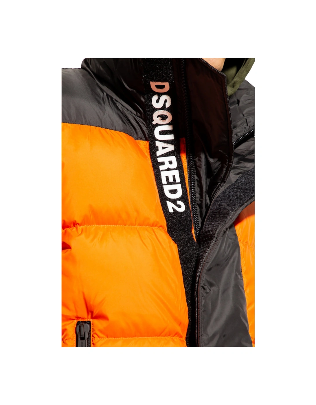 Puffer Vest Flame Orange Down Gilet