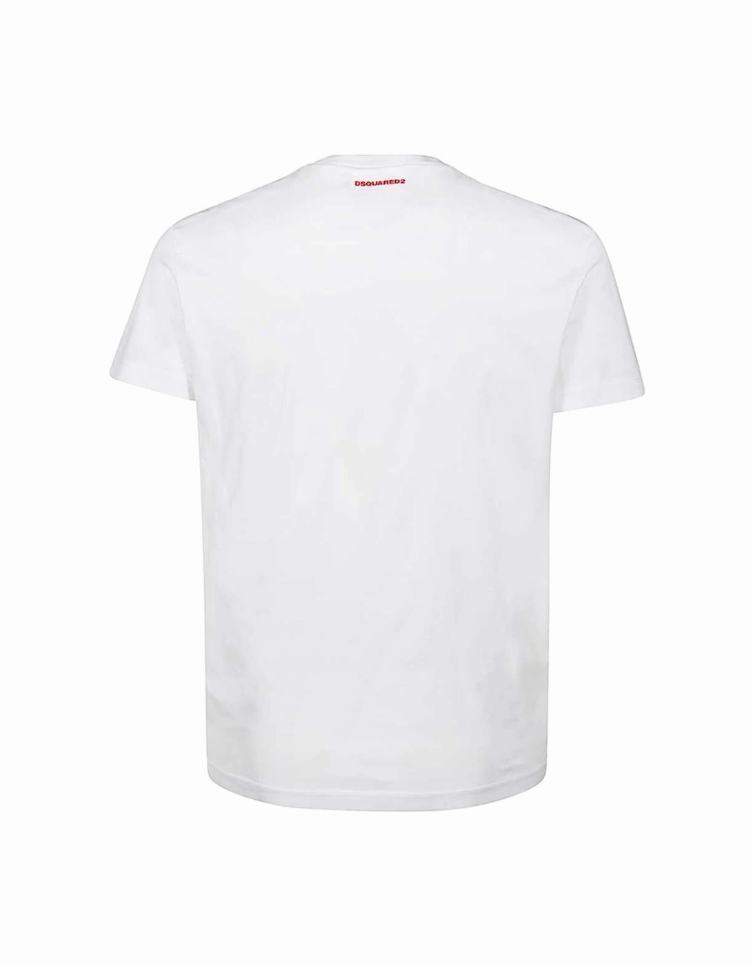 ICON Red Print White T-Shirt