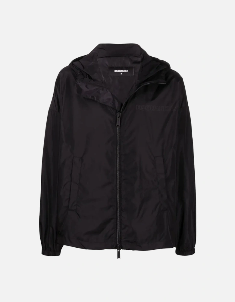 Black Windbreaker Jacket