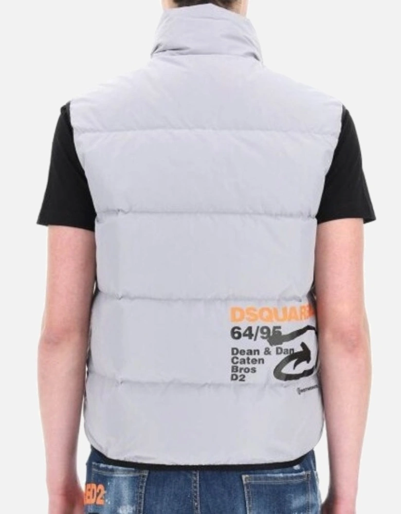 Arrow Puff Vest Grey Down Gilet Jacket