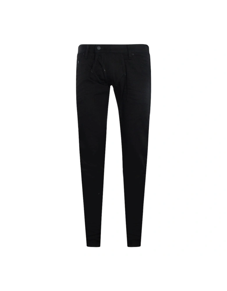 Straight Leg Sharpei Black Jean