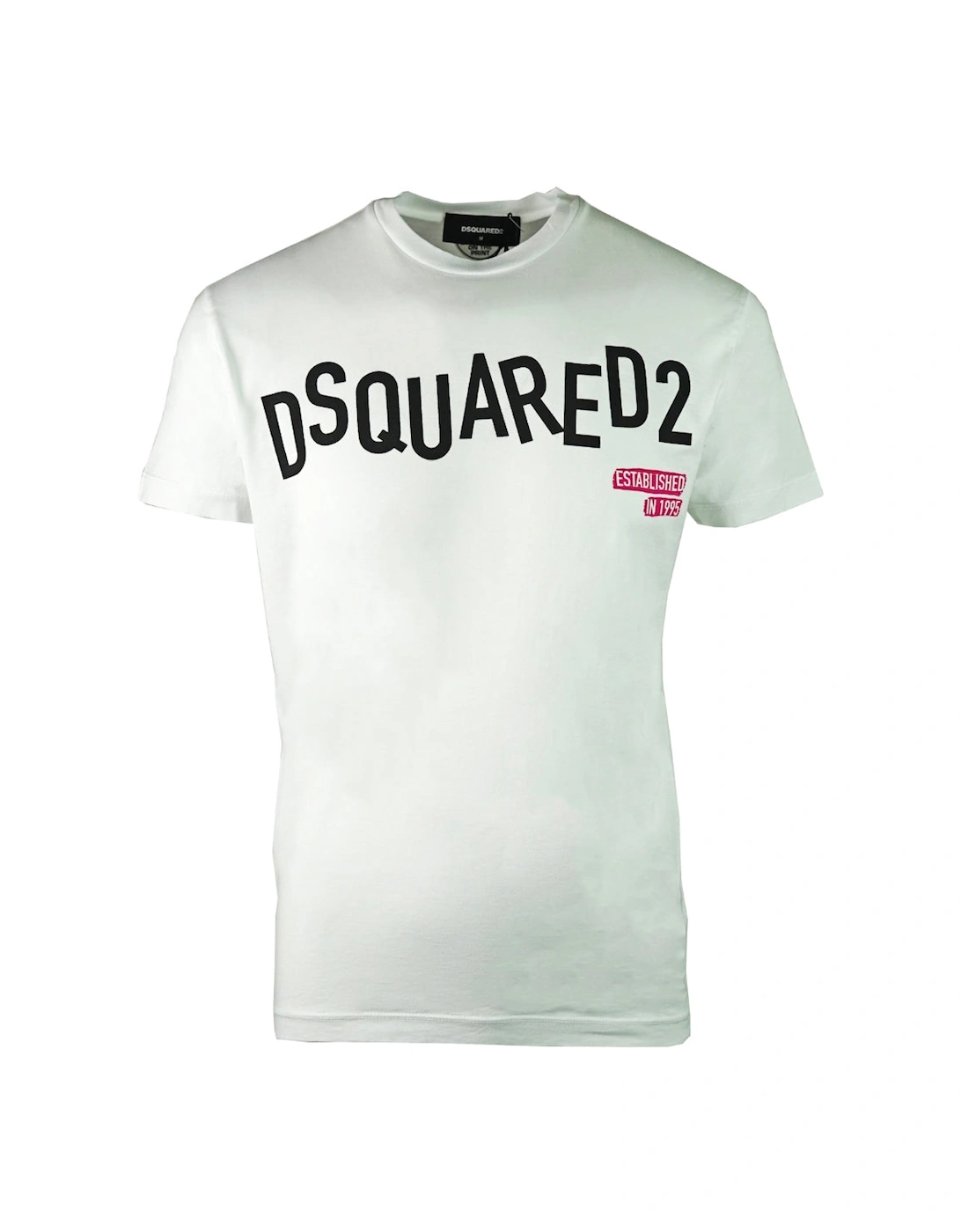 Distorted Logo Cool Fit White T-Shirt, 3 of 2