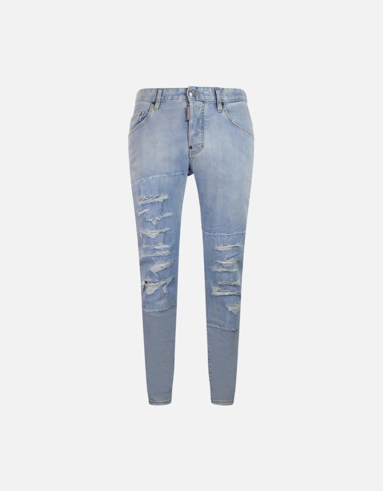 Skater Jean Light Blue Ripped Jeans