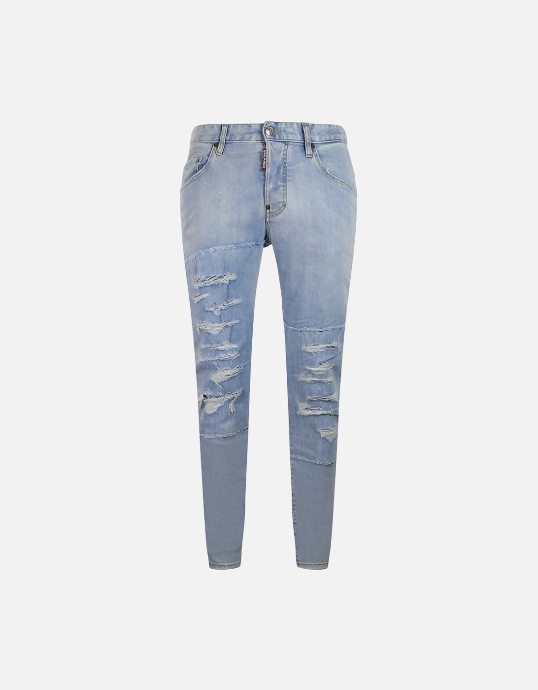 Skater Jean Light Blue Ripped Jeans, 3 of 2