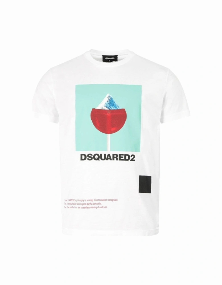 Cool Fit Iceberg Logo White T-Shirt