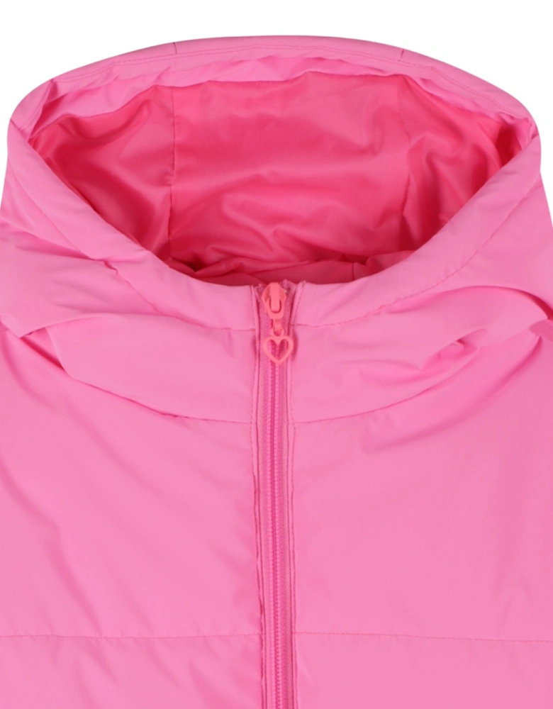 Girls Fuchsia Pink Puffer Coat