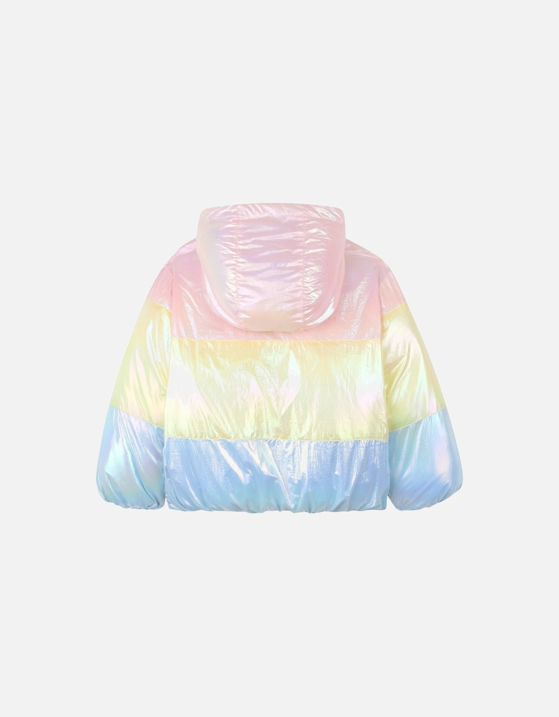 Girls Pearlescent Pastel Puffer Coat